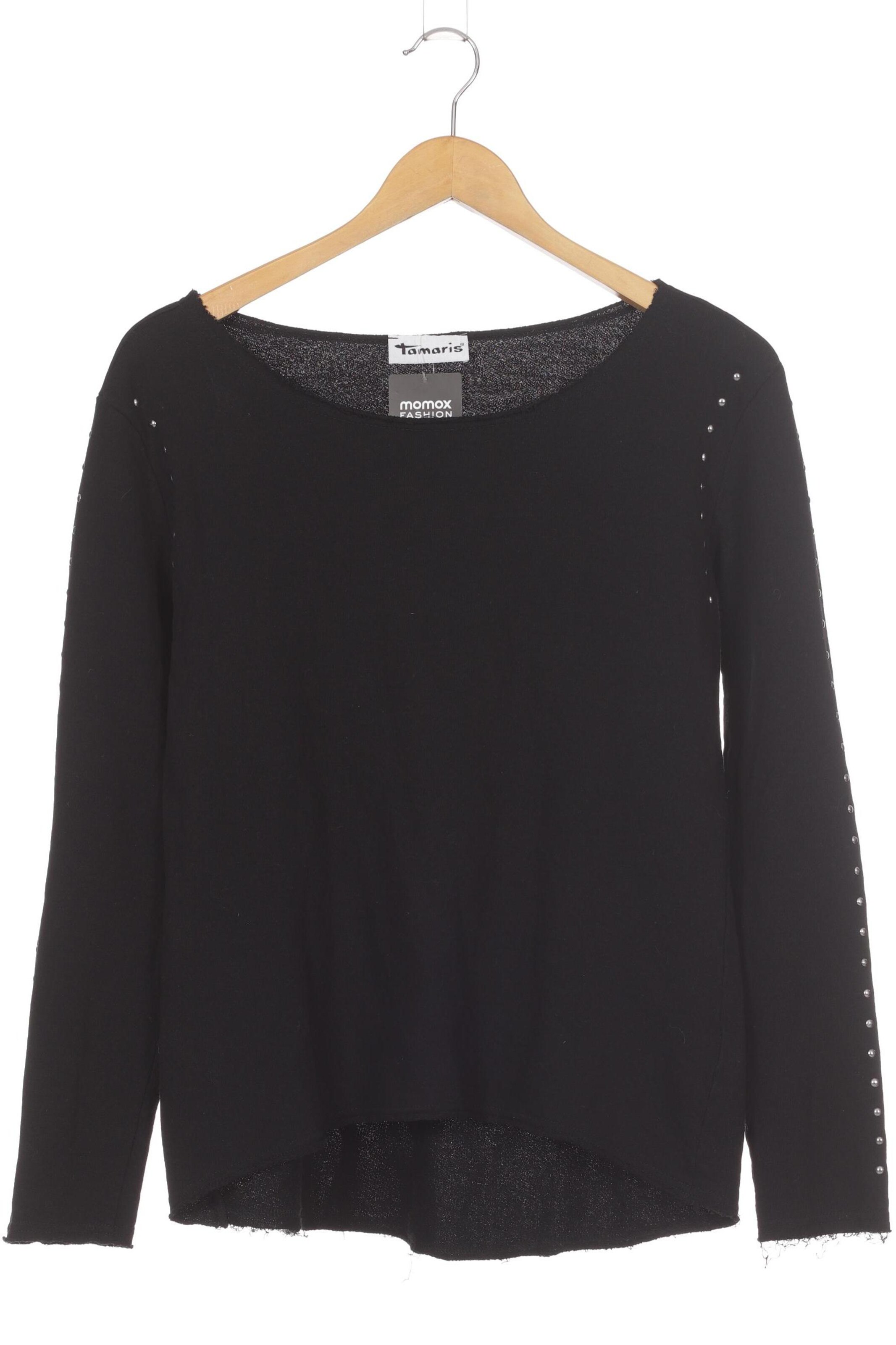 Tamaris Sweatshirt & Zip-Up Hoodie in M in Black: front
