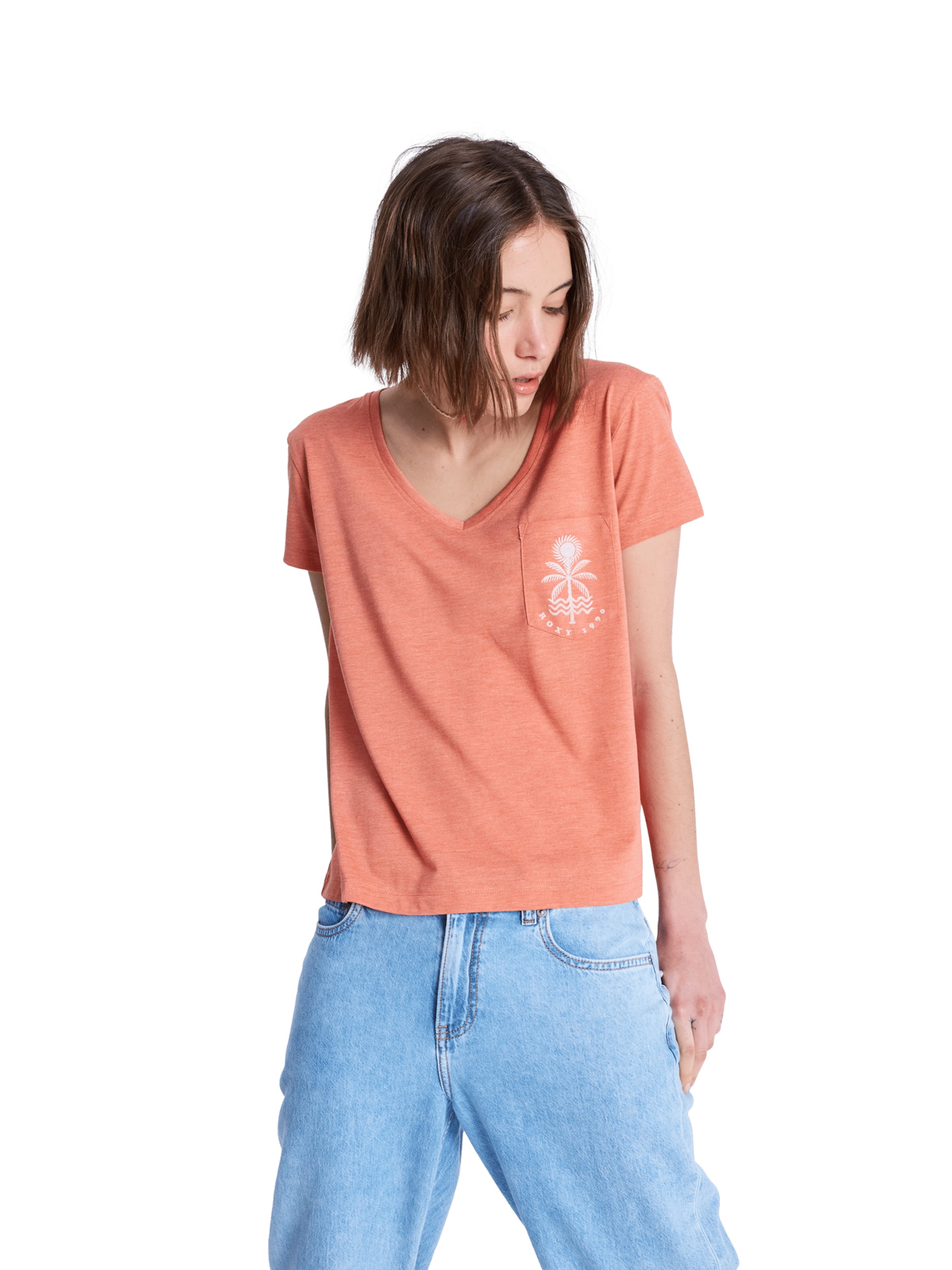 T-shirt fonctionnel 'Laguna Green' ROXY en orange : devant