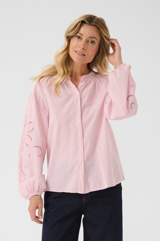 Cream Bluse 'Timia' i pink: forside