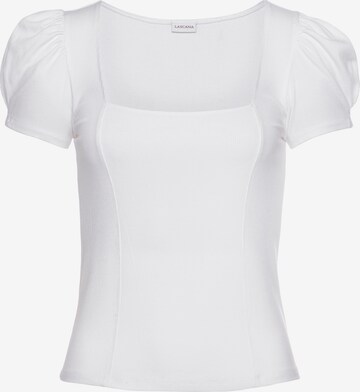 LASCANA Shirt in White: front