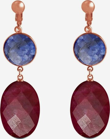 Boucles d'oreilles Gemshine en bleu : devant