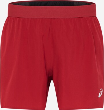 ASICS Regular Workout Pants 'Road' in Red: front