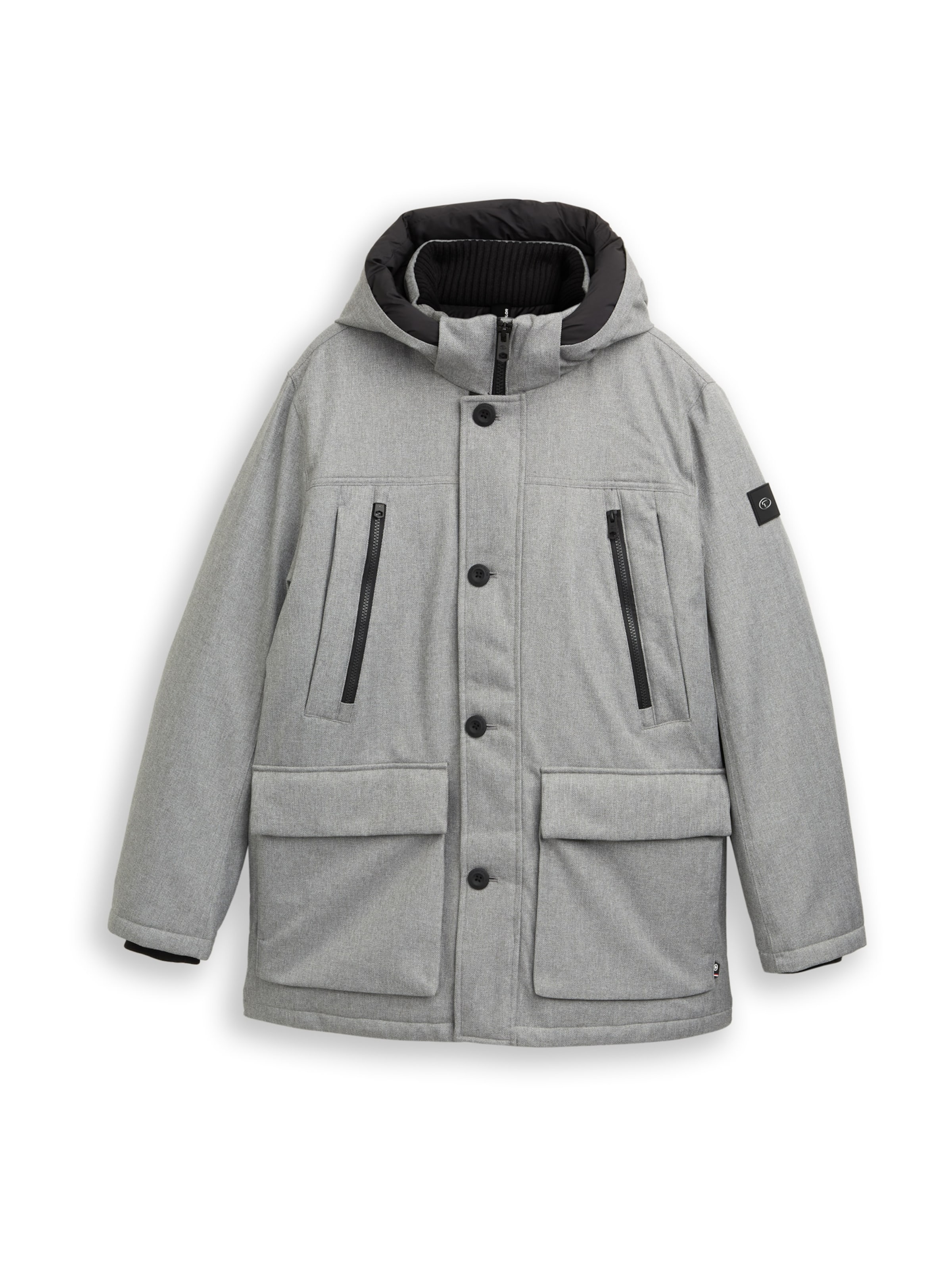 TOM TAILOR Zimska jakna | siva barva: sprednja stran