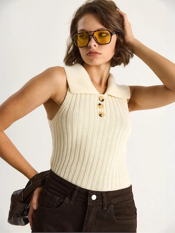 Pull-over Bianco Lucci en beige