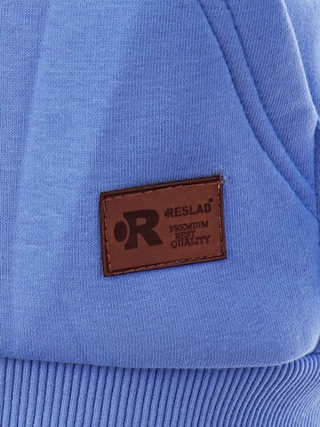 Reslad Zip-Up Hoodie 'Sweatjacke Zipper High' in Blue