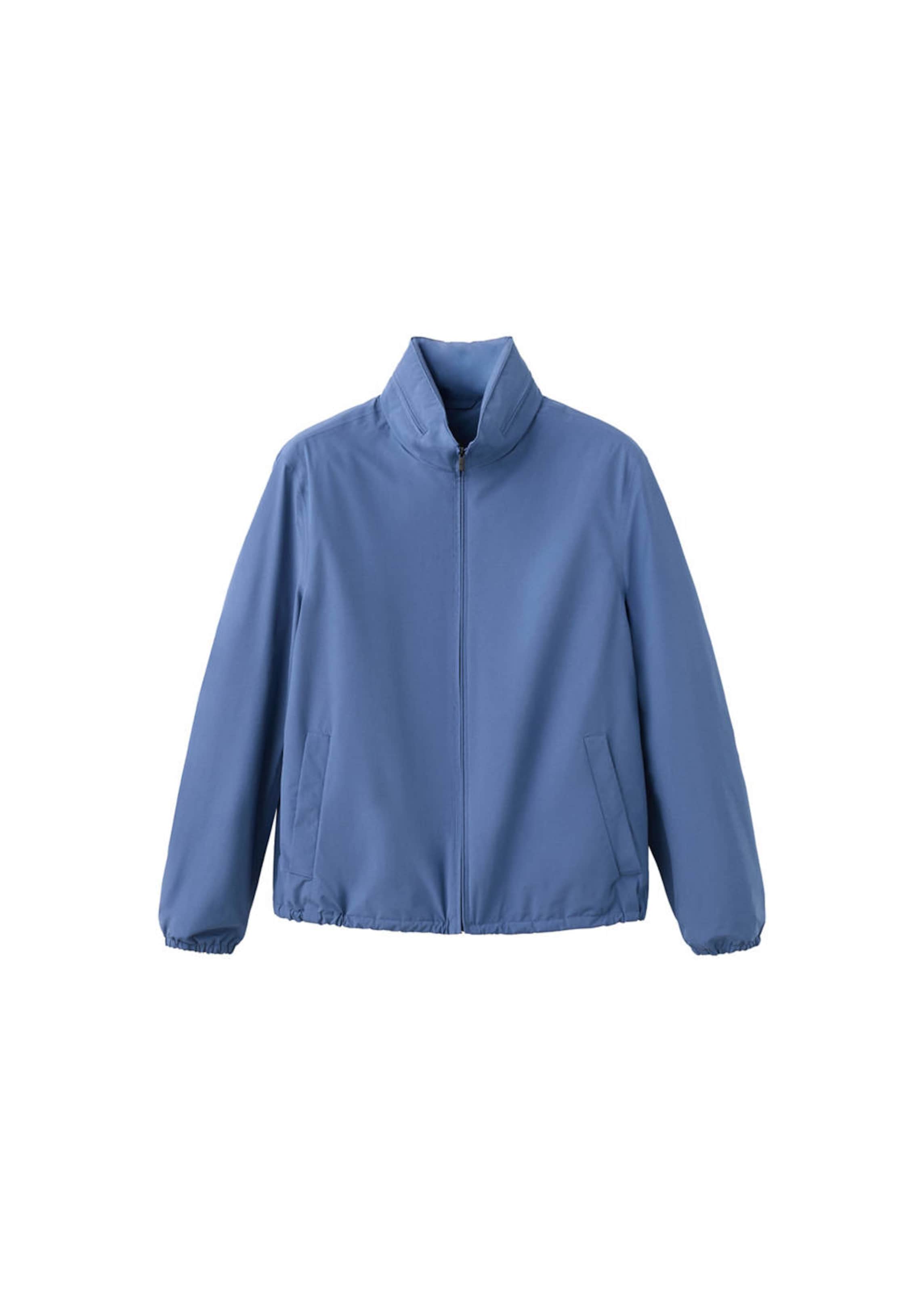 MANGO MAN Between-Season Jacket 'Cosmos' in Blue: front