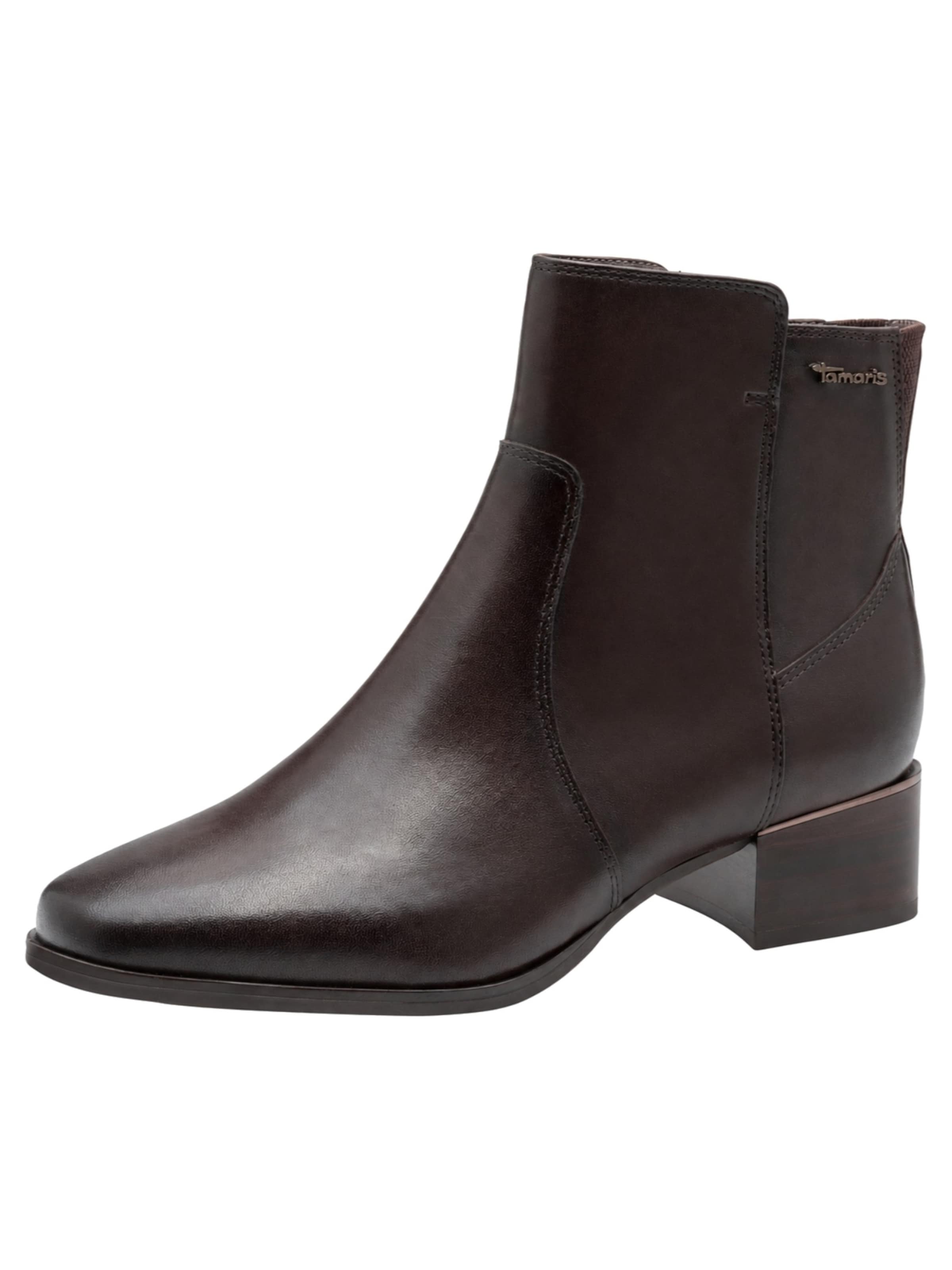 Bottines Tamaris en marron : devant