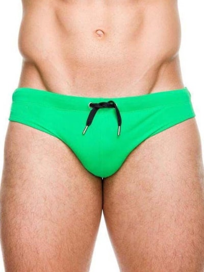 BIMONI Athletic Swim Trunks 'Badeslip' in Green, Item view