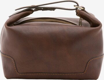 Borsa a mano 'Borsa a Mano Vera Pelle - Chiusura Zip Made in Italy' di Alessia Firenze in marrone: frontale