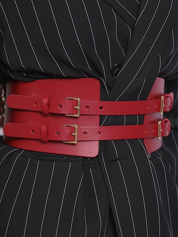 Haute Cuir Bælte 'Maia Corset' i rød