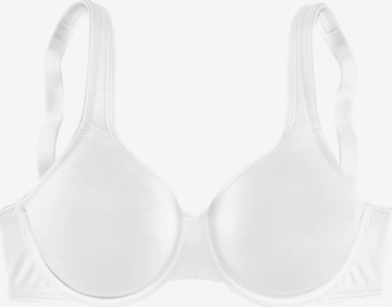 LASCANA T-shirt Minimizer in White: front