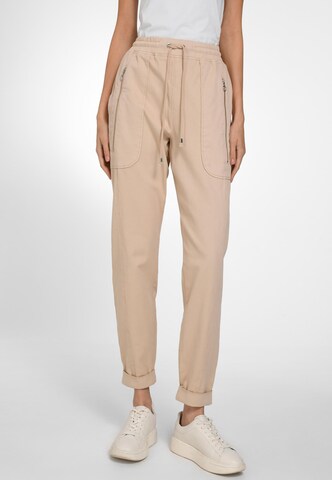 Peter Hahn Loosefit Broek in Beige: voorkant