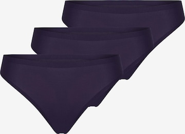 Chantelle Thong 'Soft Stretch' in Blue: front