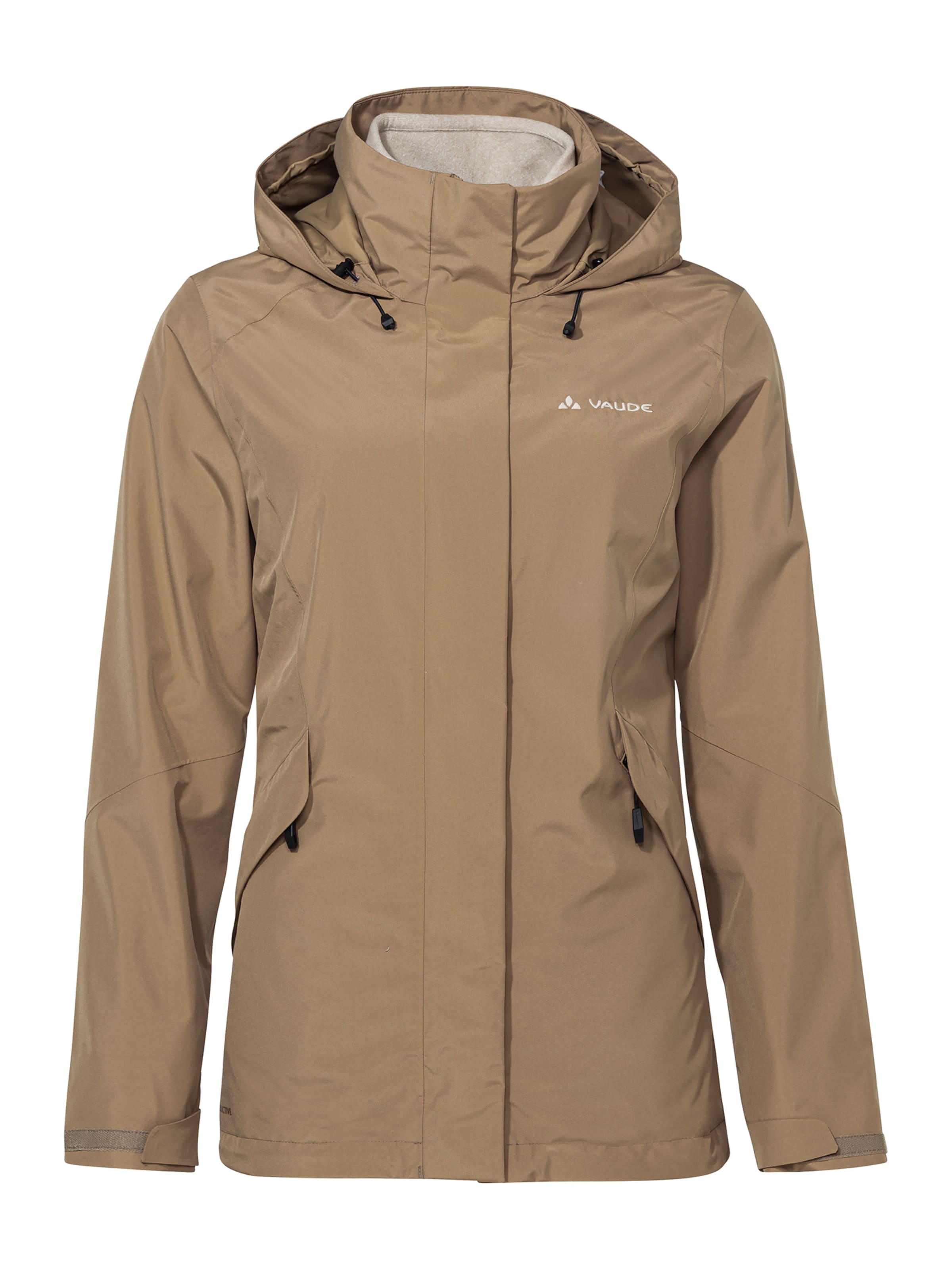 VAUDE Outdoor jacket 'Rosemoor 3in1 J II' in Beige: front