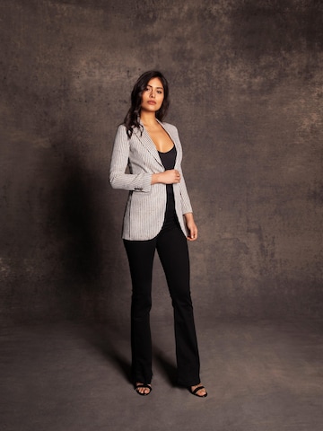 Blazer 'Silk linen blazer' Vulto en beige : devant
