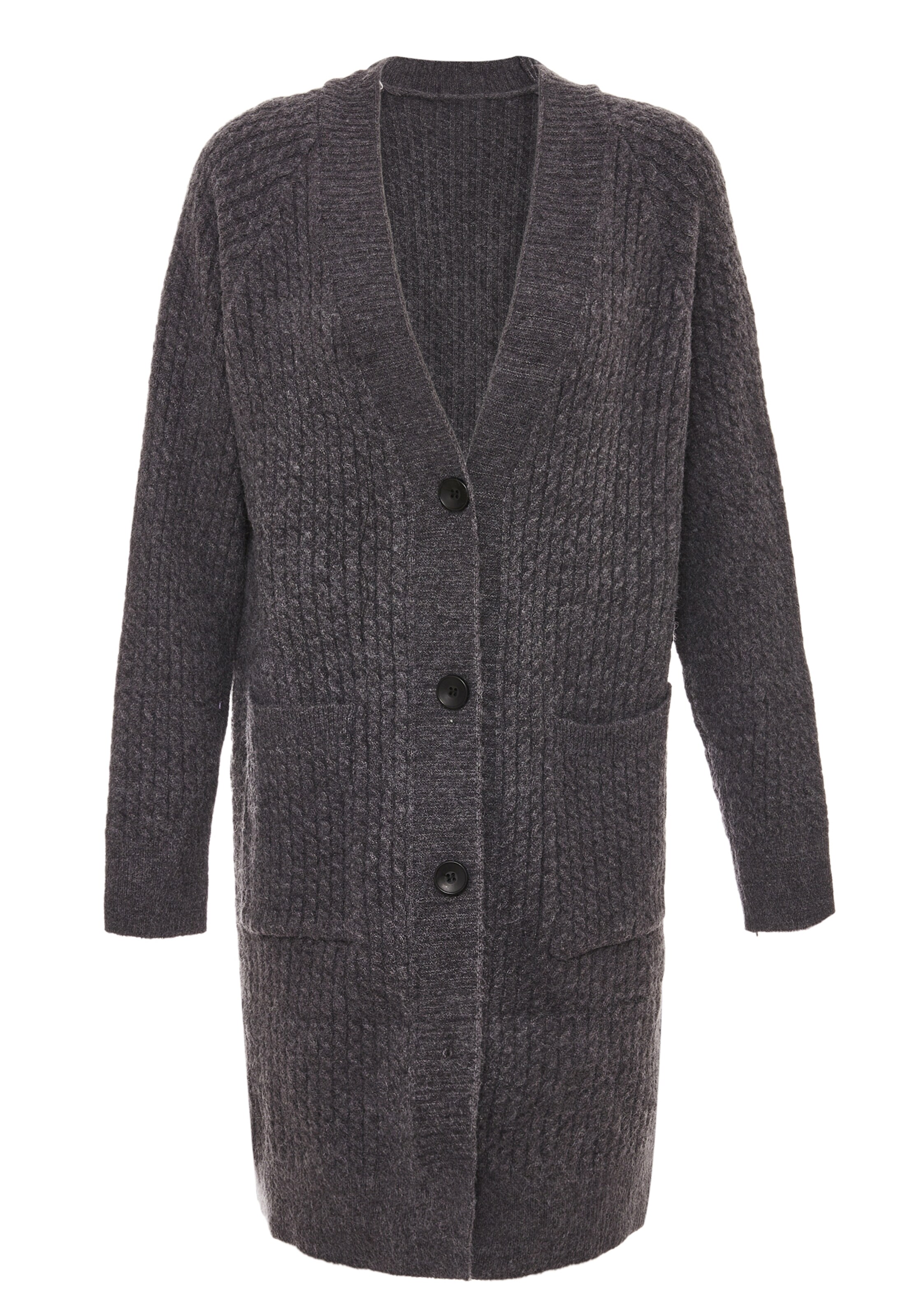 RISA Вязаная кофта в Серый: спереди