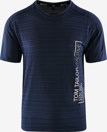 TOM TAILOR T-Shirt 'Alfani' in Blau: predná strana