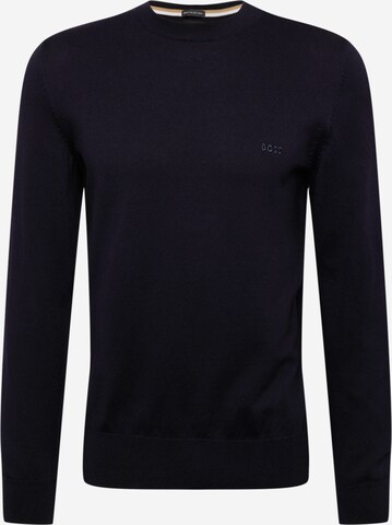 BOSS Black Sweater 'Pacas' in Blue: front