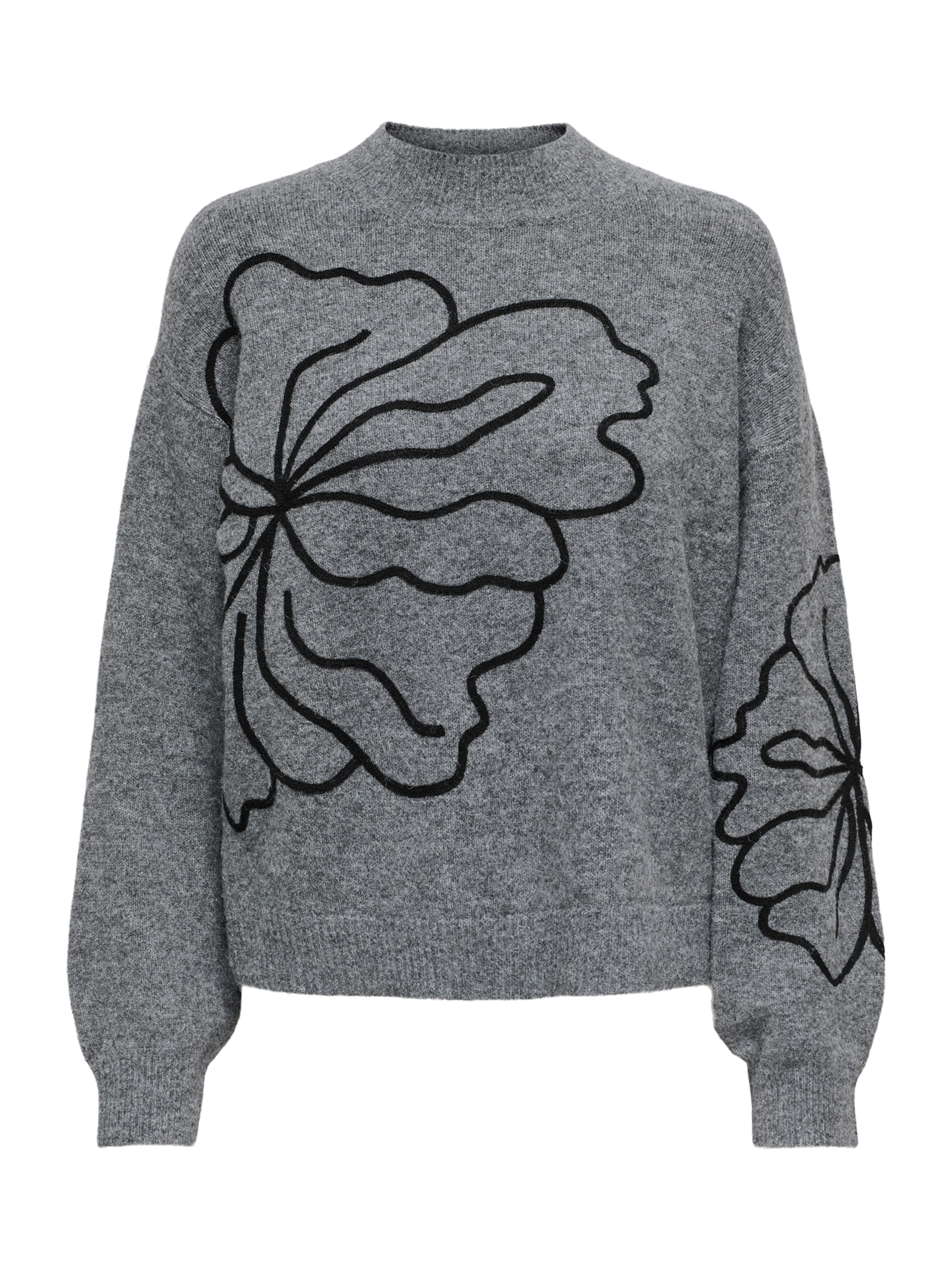 JDY Свитер 'JELLA' в Серый: спереди