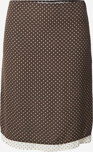 Sijonas iš & Other Stories, spalva – šokolado spalva / balta, Prekių apžvalga