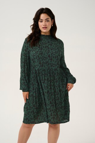 Robe 'Lune' KAFFE CURVE en vert : devant