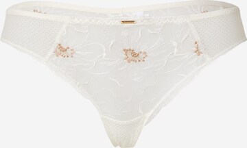 Slip 'FLEURS' Chantelle en beige : devant