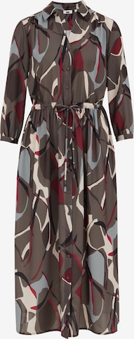 WE FashionKošulja haljina - siva boja: prednji dio