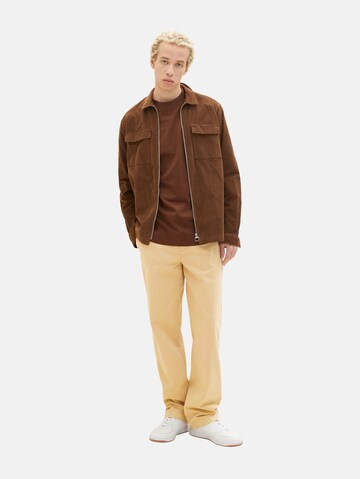 TOM TAILOR DENIM Loose fit Chino trousers in Beige