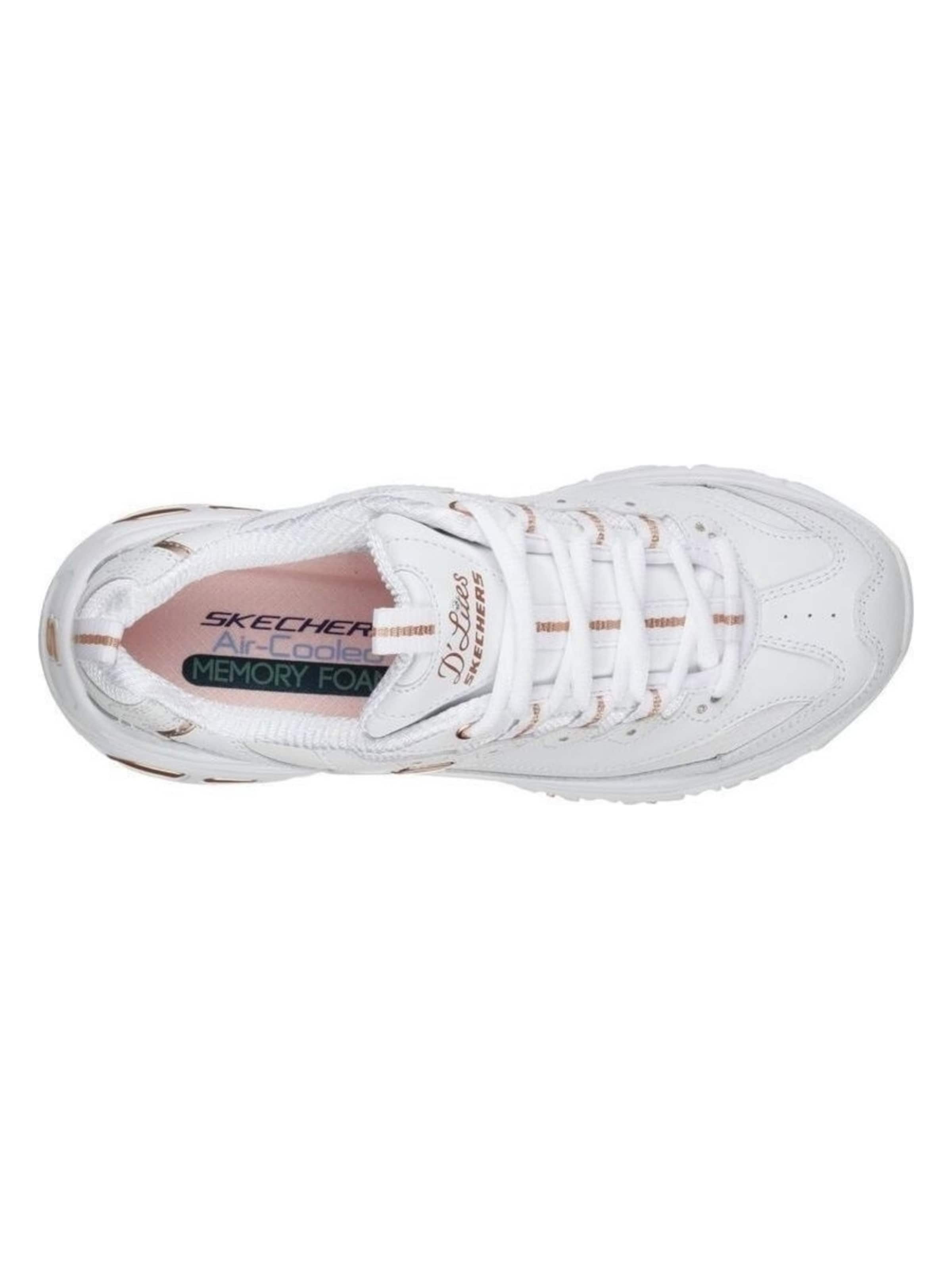 SKECHERS Sportschuh 'D'Lites Fresh Start'‌‌‌‌‌‌‌‌‌‌ in Weiß