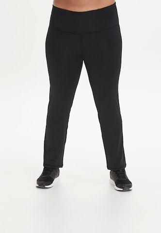 Q by Endurance Regular Pants 'Cinati' in Black: front