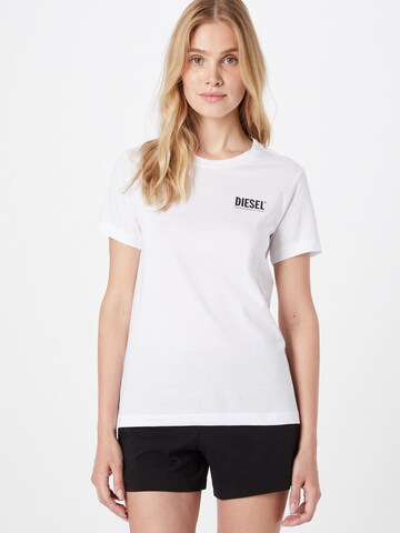 DIESEL T-shirt 'SILY-INT' i vit: framsida