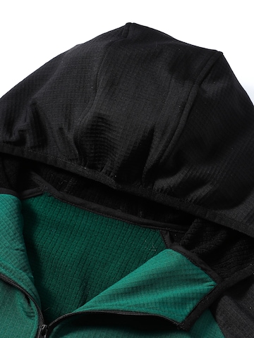 YOUTHUP Athletic Jacket 'UHRENFENSTER' in Green