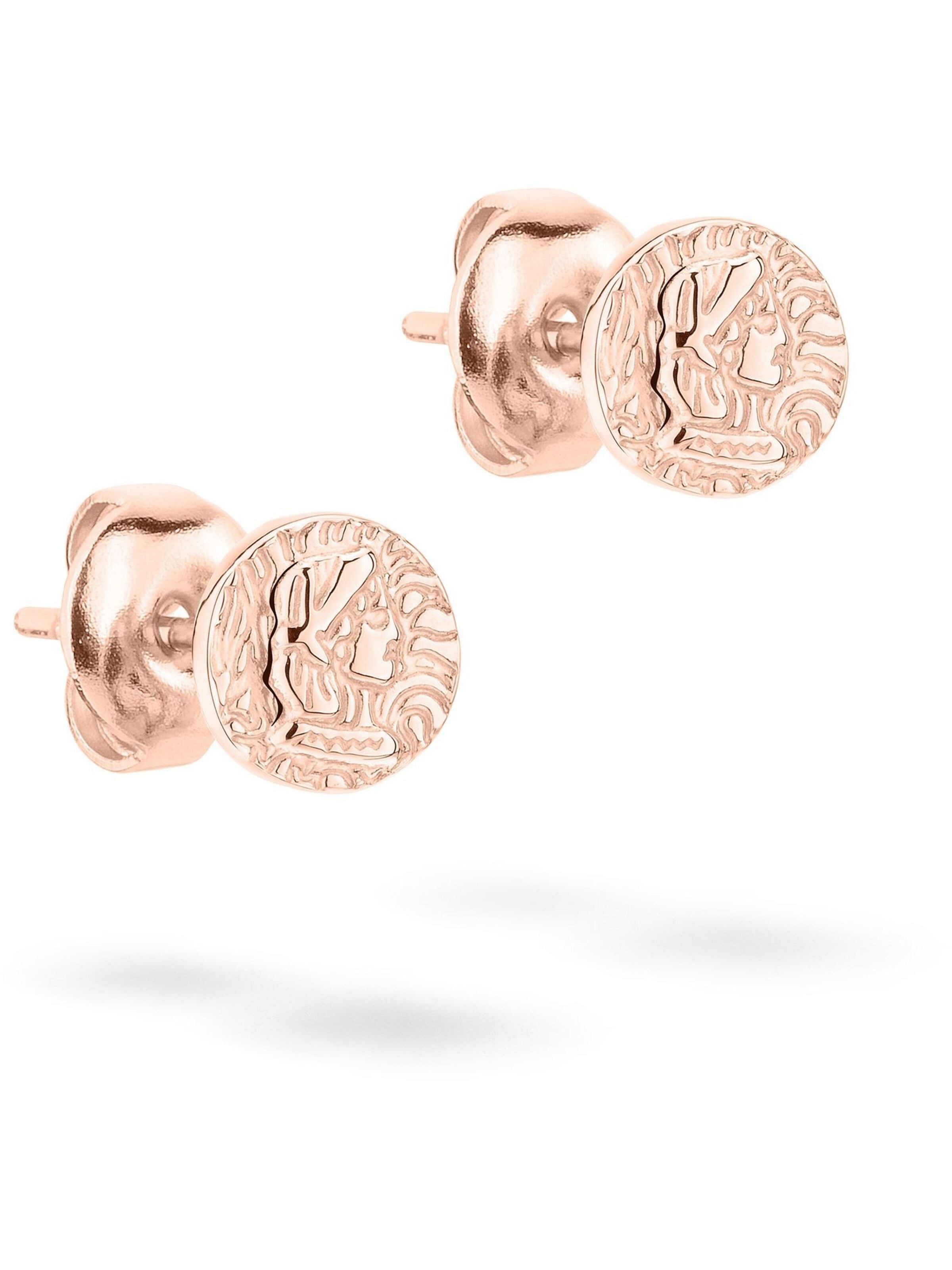 Boucles d'oreilles Tamaris en or : devant