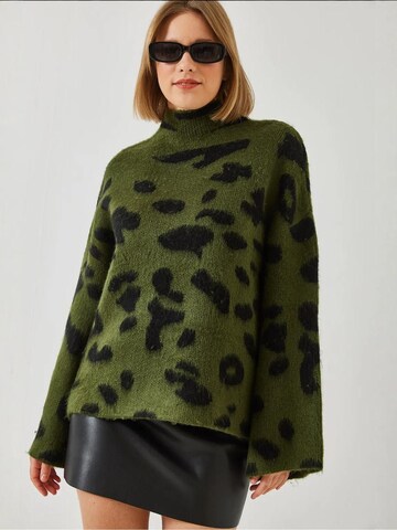 Bianco Lucci Pulóver 'Pullover' - zöld