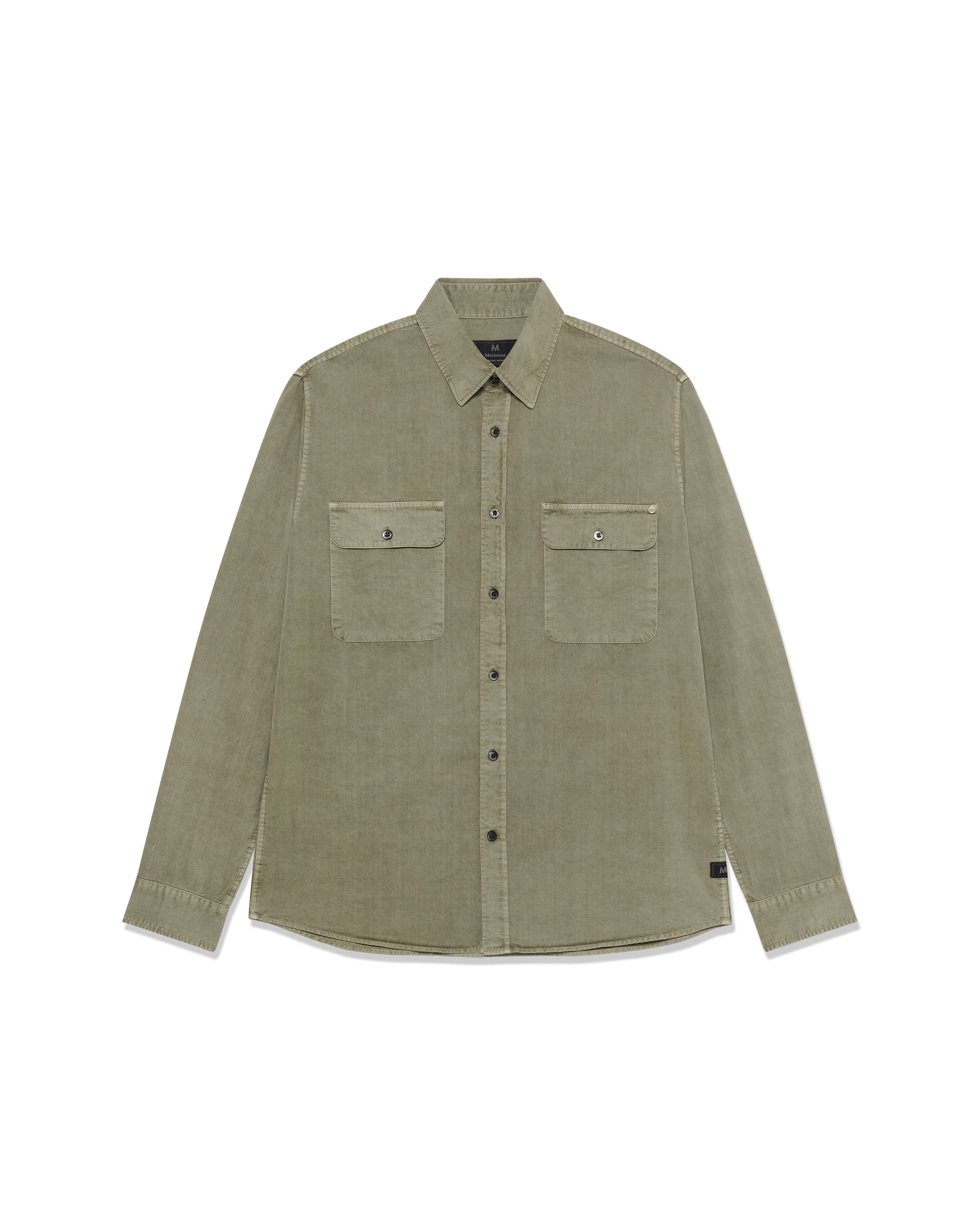 Matinique Overhemd 'Christaldo ' in Beige: voorkant
