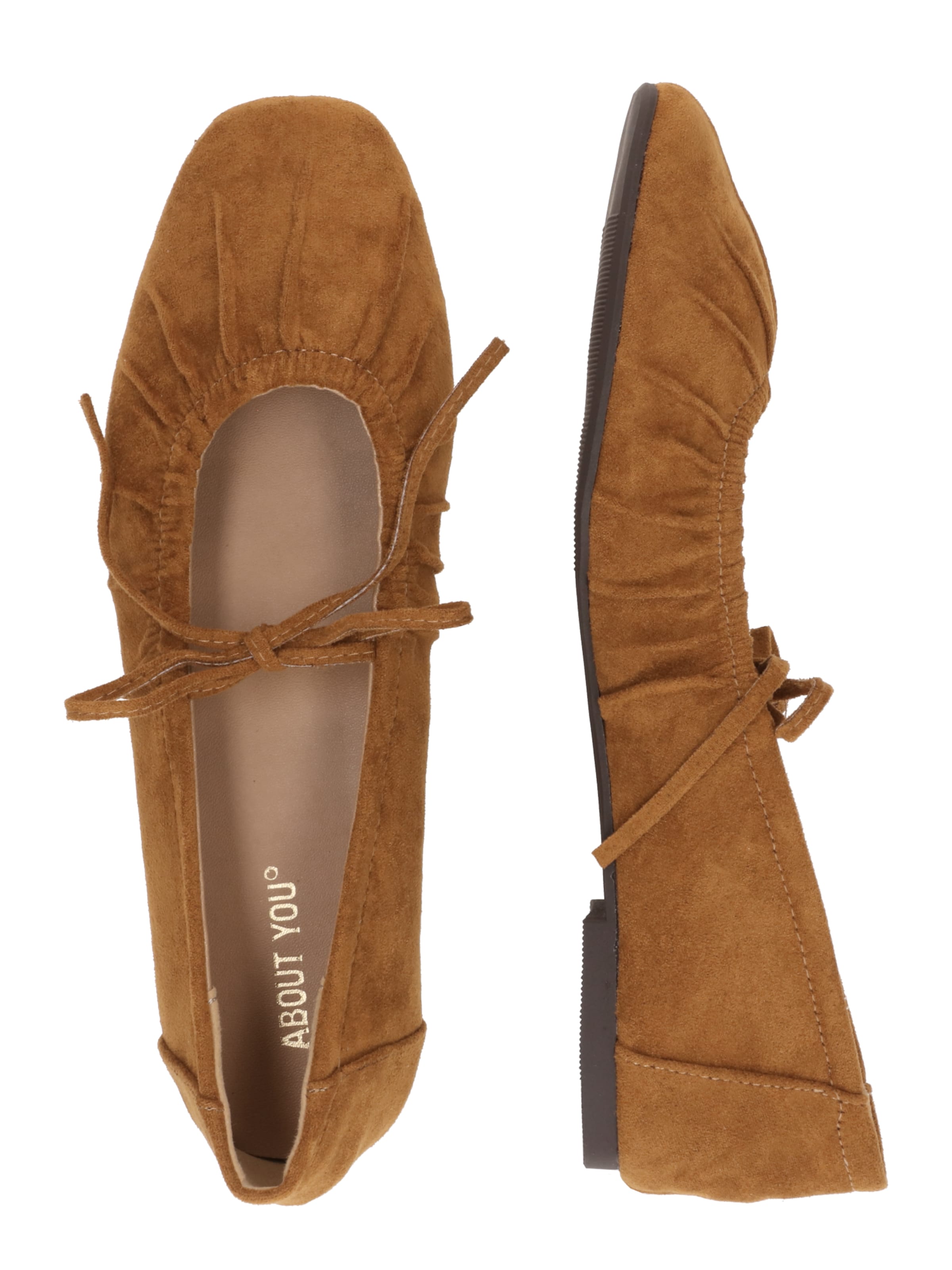 Ballerines à lanières 'Alma' ABOUT YOU en marron