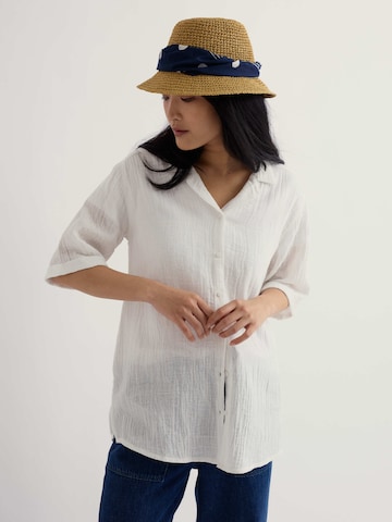 Seasalt Cornwall Blouse in Wit: voorkant