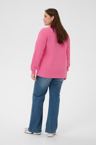 KAFFE CURVE Sweatshirt 'KCSus' in Roze