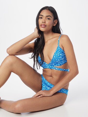 HOLLISTER Triangel Bikinitop in Blauw