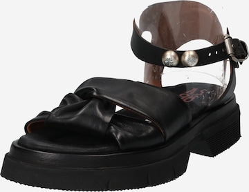 A.S.98 Sandals 'Flea' in Black: front