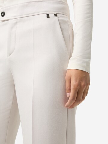 BOGNER Wide leg Trousers with creases 'Hermia' in White