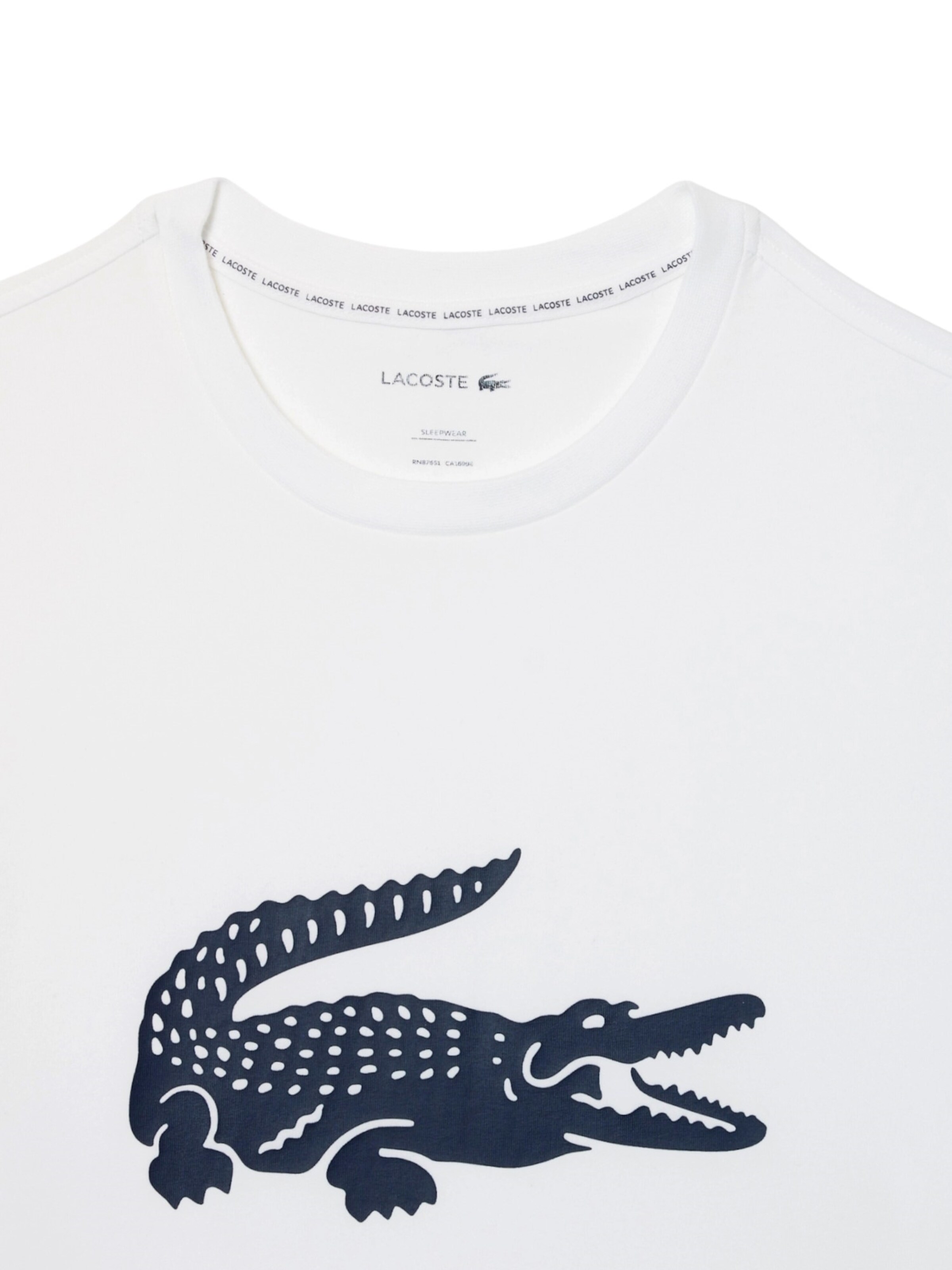 LACOSTE Dolga pižama | črna barva