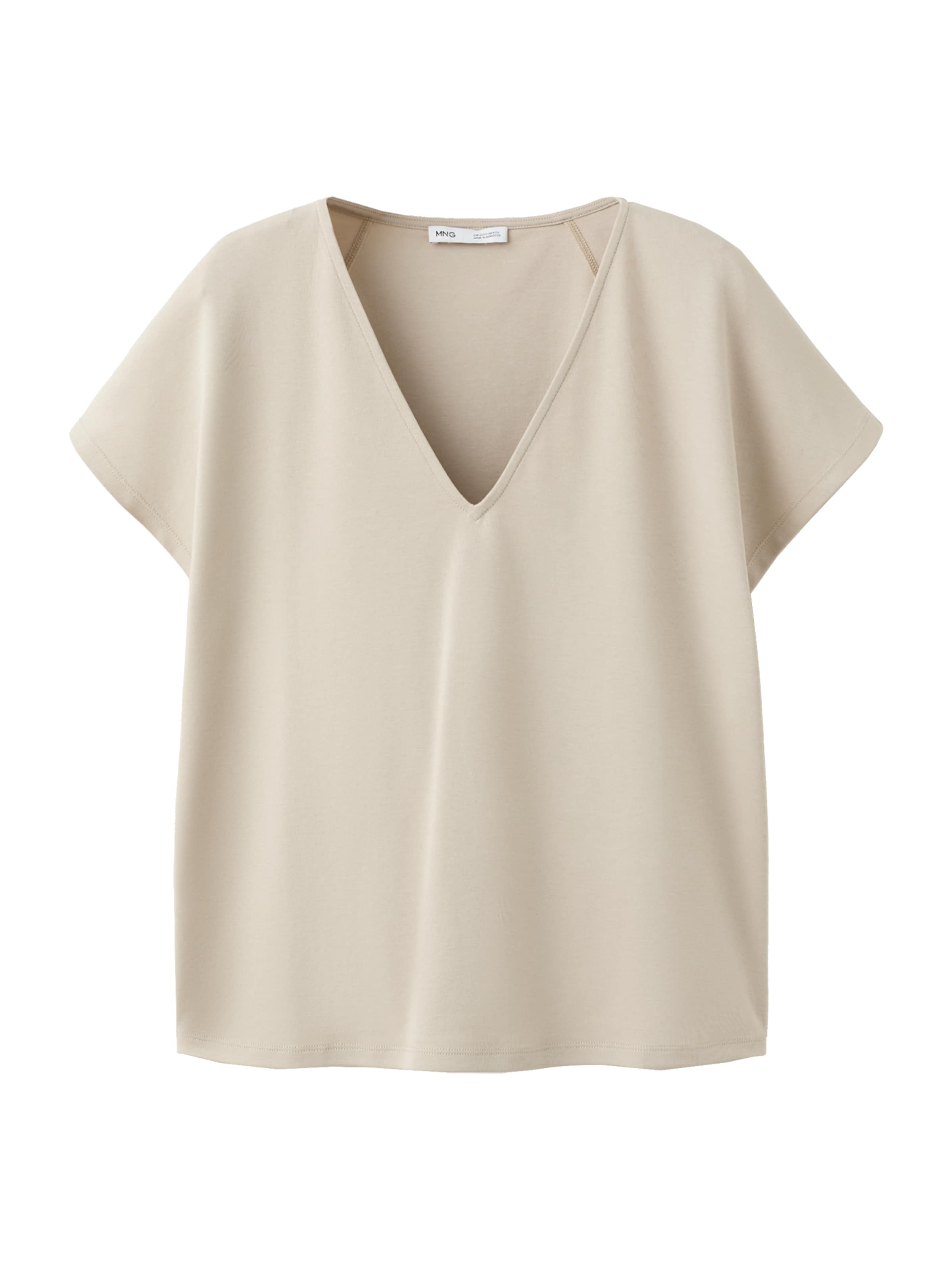MANGO - Camiseta 'SEVIPI' en gris: frente
