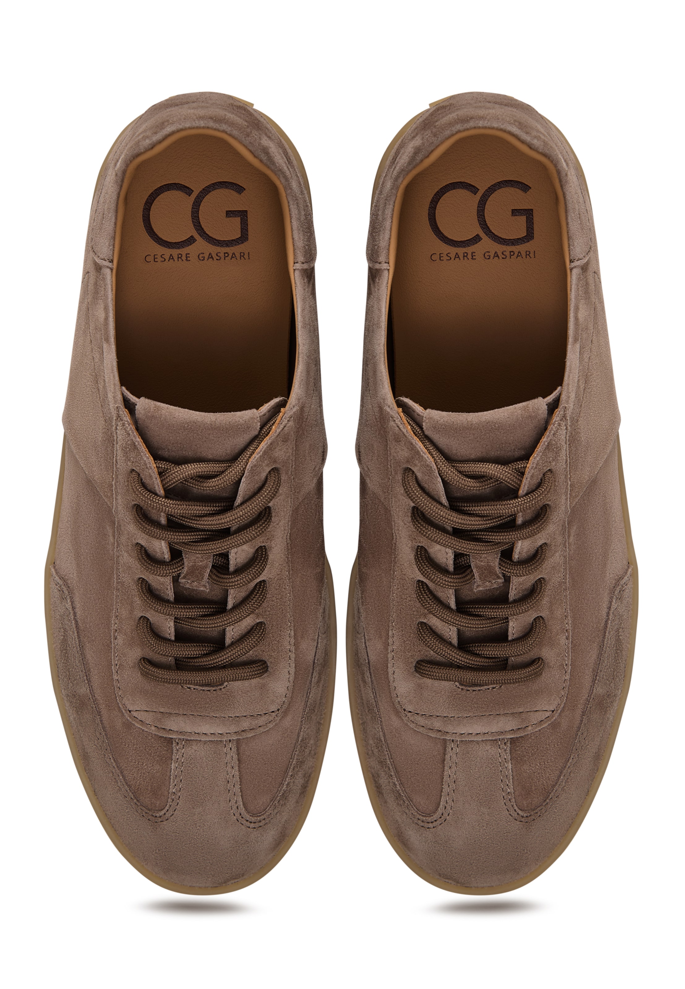 CESARE GASPARI Platform trainers in Brown