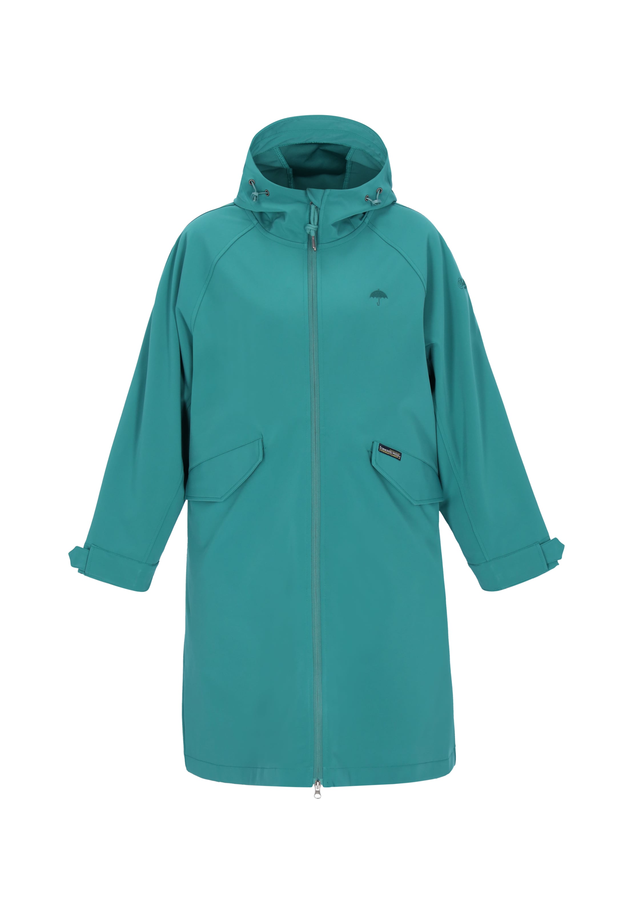 Schmuddelwedda Raincoat in Green: front