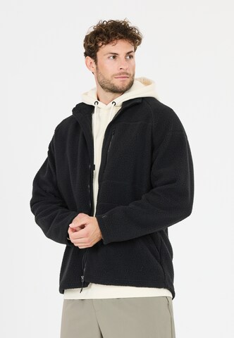 Virtus Athletic fleece jacket 'Danvi' in Black: front