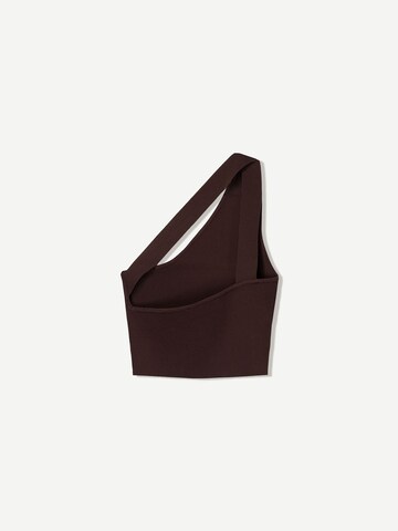 Bershka Top in Brown