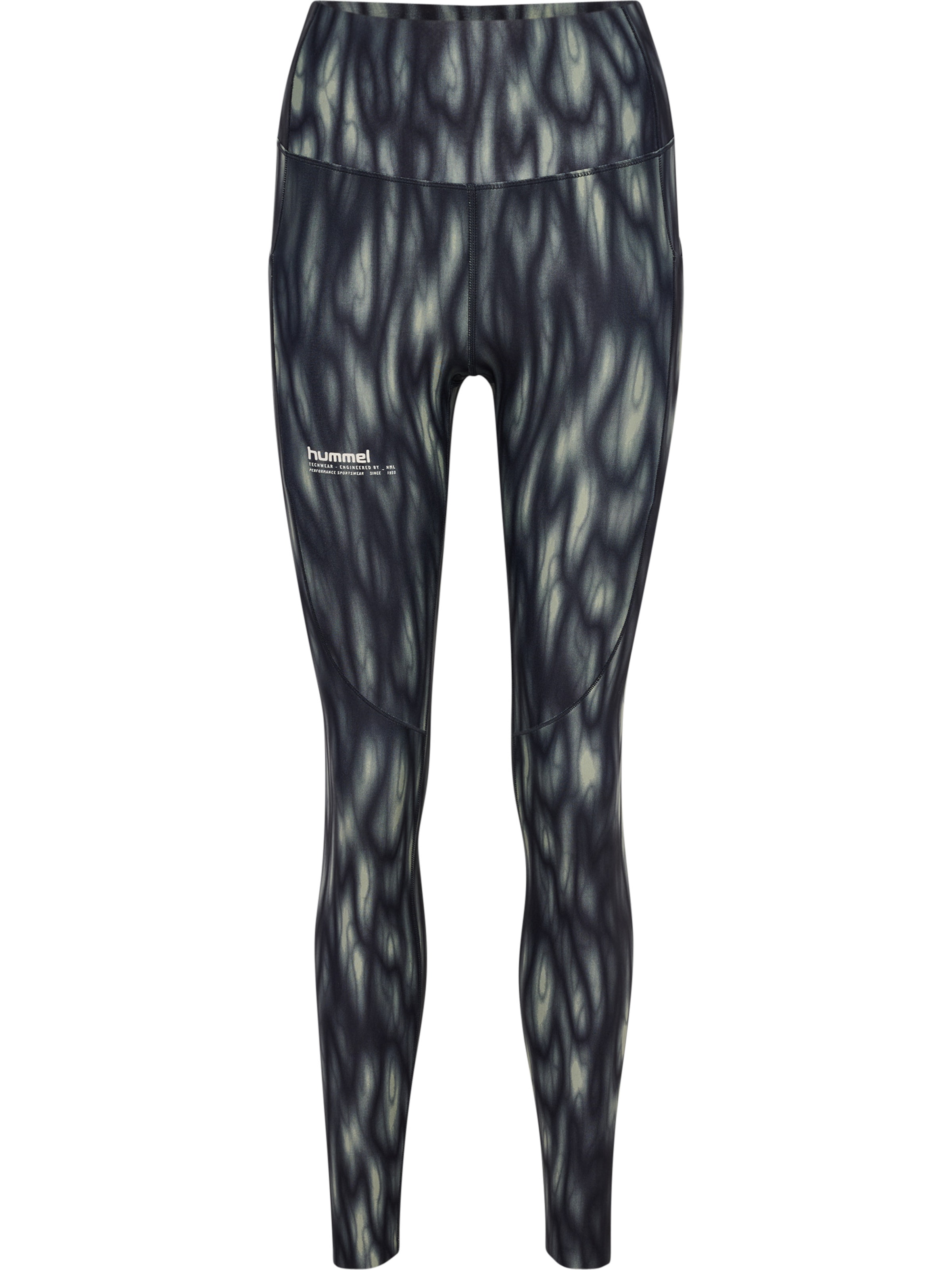 Hummel Skinny Sporthose 'Hiit  Intensity' in Grün: Vorderseite