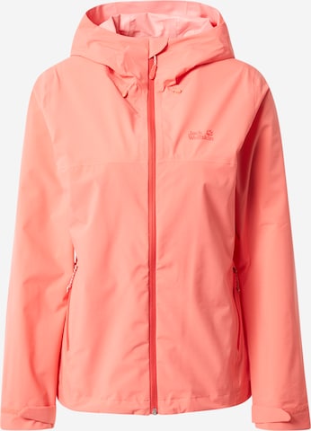 JACK WOLFSKIN - Casaco outdoor 'Highest Peak' em rosa: frente