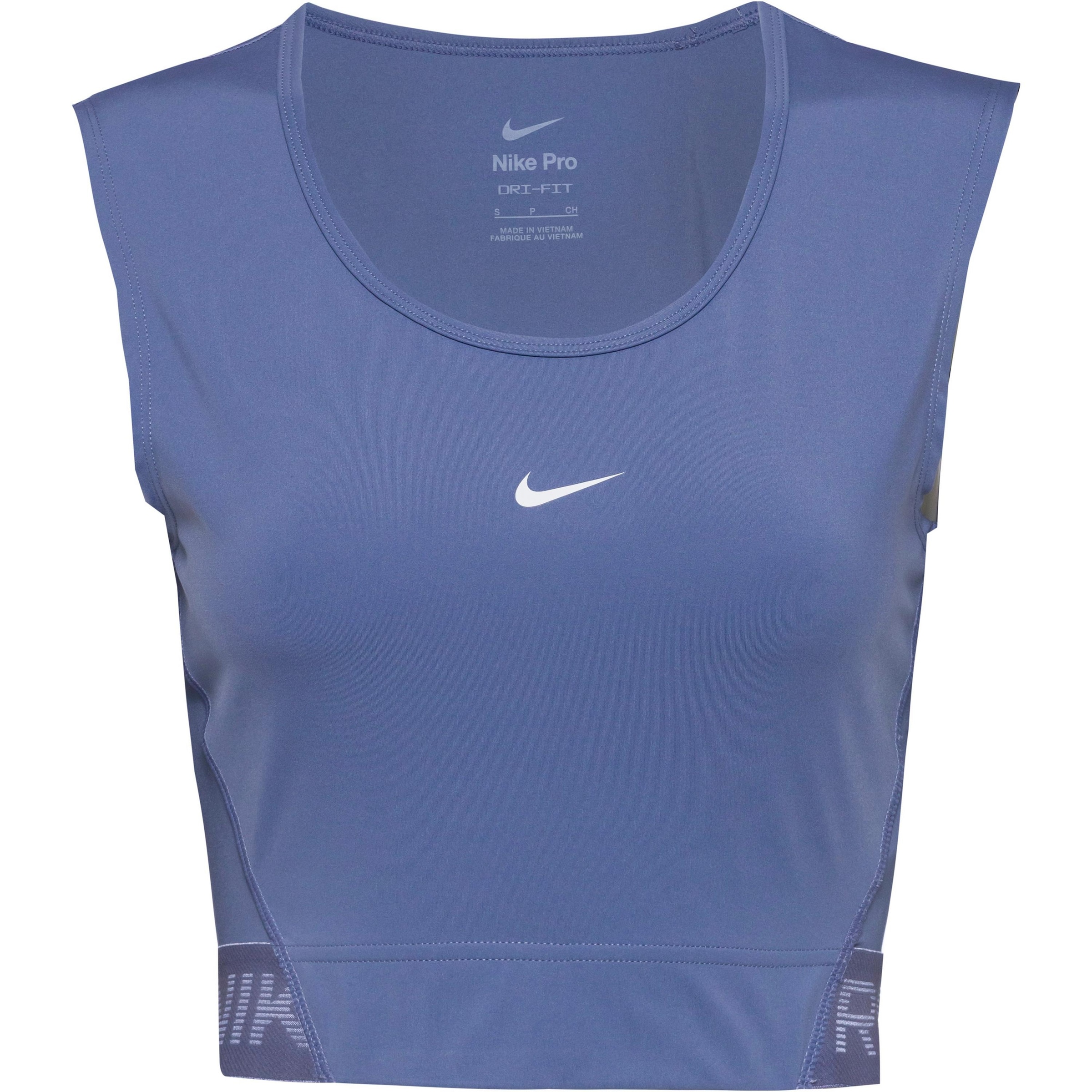 NIKE Sports Top 'Nike Pro' in Blue: front